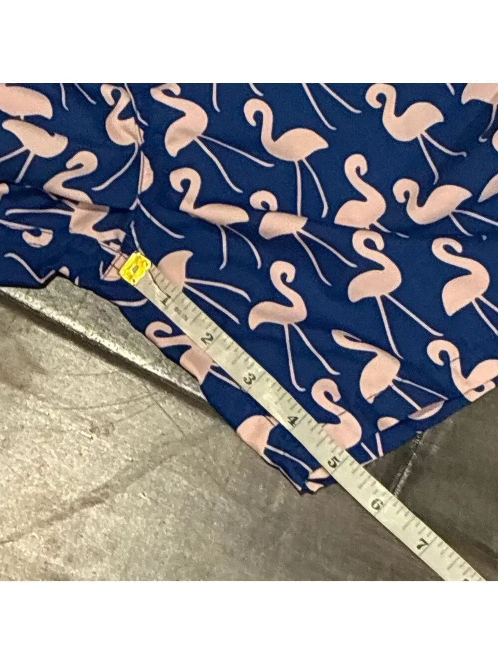 Tom & Teddy Rose Flamingos Classic Swim Shorts - Size Boys 11/12